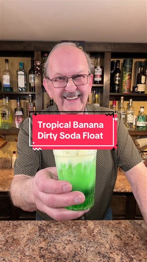 Delicious Tropical Banana Dirty Soda Float Recipe