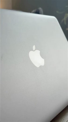 Old MacBook's glowing Apple logo was awesome