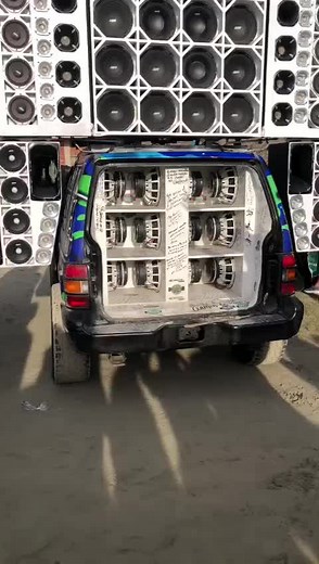 Custom Audio Van Showcase with Extensive Sound System