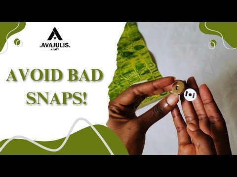 How to install a magnetic snap for beginners 