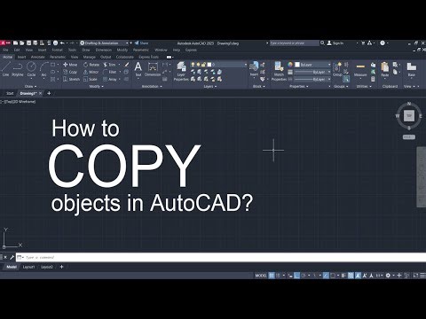 How to COPY objects in AutoCAD