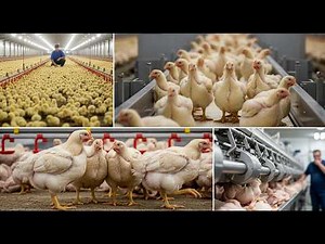 Incredible Broiler Chicken Farming - Poultry Farm. Amazing Modern Chicks Poultry Farming Technology