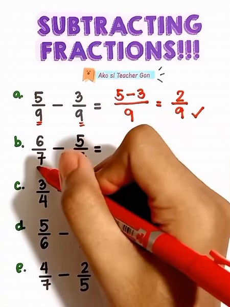 Subtracting Fractions Made Easy: Math Tricks Explained