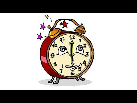 Vintage Alarm Clock Ringing Cartoon 2D Animation