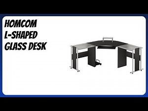 REVIEW (2025): HOMCOM L-Shaped Glass Desk. Features