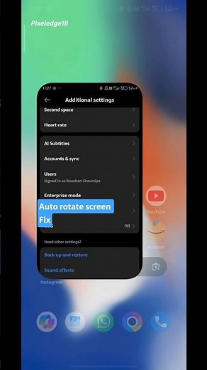 Fix Auto-Rotate Screen ON/OFF – Solve Screen Rotation Problem on Any Phone! 🔧📱 #shorts #androidtips