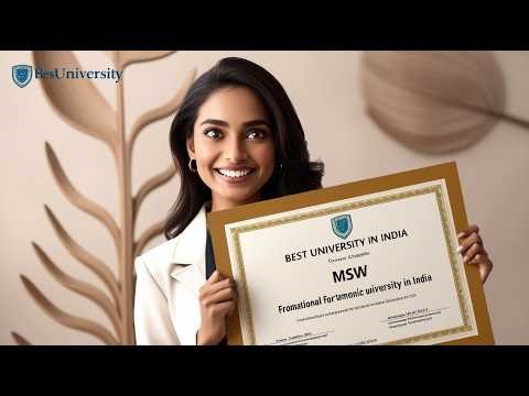MSW Couse From Best University in India