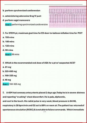 Acls Post Test 2 Actual Questions With Verified Answers 100 video