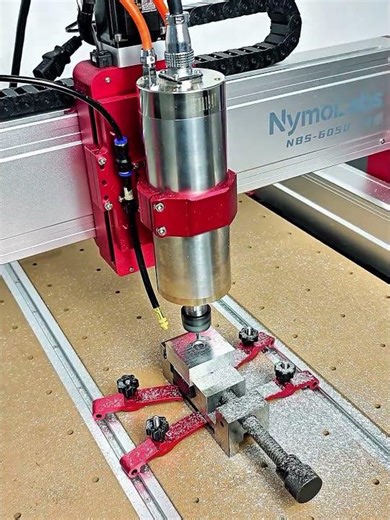 NymoLabs NBS-6050 PRO with 2.2KW Water-Cooled Spindle – 6061 Aluminum Cutting Demo