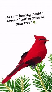 Cardinal Ornaments - Clip On Christmas Tree Decorations - Red Flocked Body & Feathered Wings & Tail - Set of 96 - Each is 5" Long