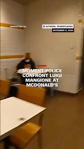 Moment police confront Luigi Mangione at McDonald's