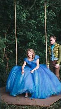 Swinging in this dress is harder than it looks! #cinderella