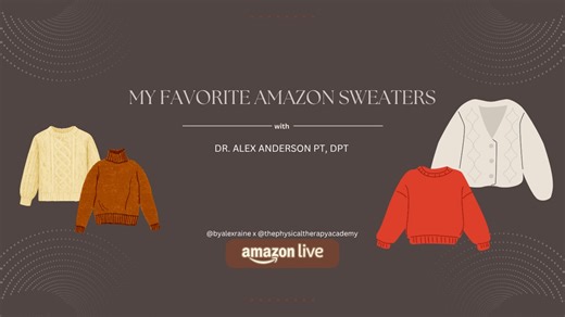 Watch My favorite Amazon sweaters on Amazon Live