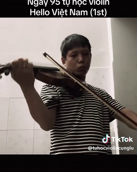 Ngày 95 tự học violin - Hello Việt Nam #tuhocviolin #violin #hocviolin #fy