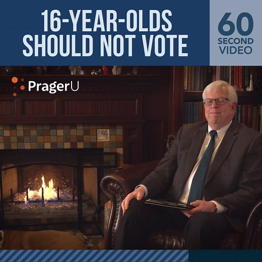 418K views · 319 reactions | Giving 16-year-olds the vote only makes sense to the Left. If you think like a kid, why not have kids vote? | Dennis Prager | Facebook