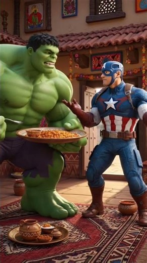 Hulk vs Alien mothership #ai