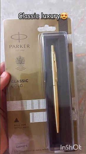 Parker Classic Gold ₹700 luxury pen🤑|pentechh|#pentech