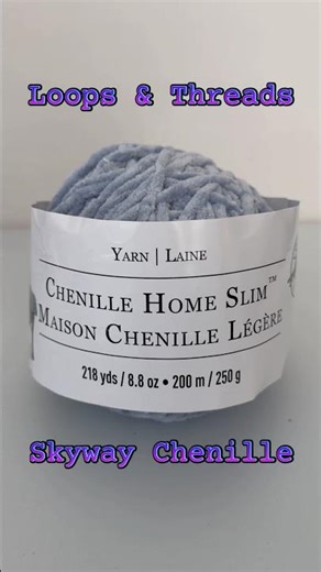 Soft & Plush! Loops & Threads Chenille Home Slim Yarn #yarnaddict #yarn #knitting #chenilleyarn