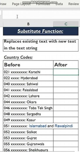 Excel Substitute Function | Replace un-wanted Words/Text in Seconds