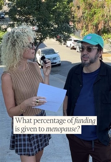 We asked: ‘What percentage of funding goes to menopause?’ The correct answer revealed a bigger issue. We say: that’s not enough. That’s why @function gives women access to the data and tests too often left out of the conversation. Feat. @lucyblee