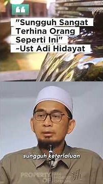 It's really insulting to people like this - Ust Adi Hidayat. #kajianislam #youtubeshorts #fyp #vi...