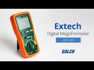 Extech's 380-260 Auto-ranging Digital Megohmmeter