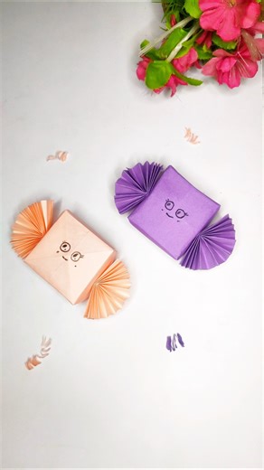 Cute Paper Candy Gift Box #shorts #craft #giftideas #youtubeshorts #diyideas