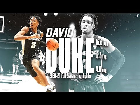David Duke Providence 2020-21 Full Season Highlights | 16.6 PPG 6.4 RPG 4.8 APG, All-Big East!