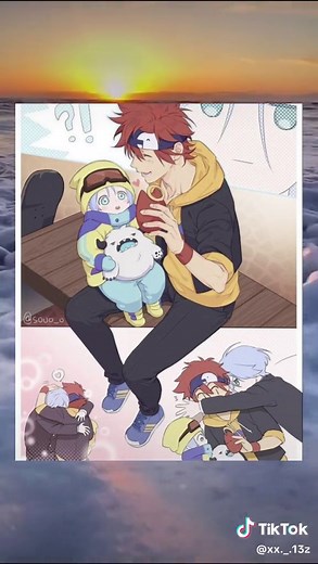 Adorable Renga and Fanart Comic featuring Reki and Langa