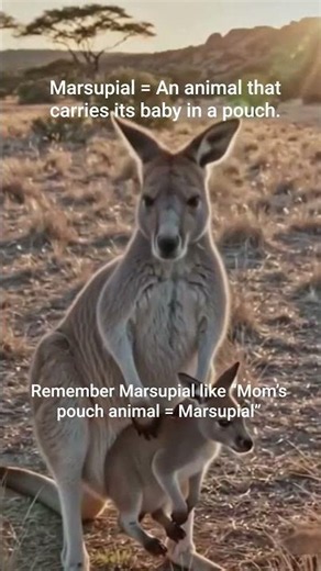 Why Kangaroos Carry Babies in a Pouch 🦘 | Marsupial Meaning