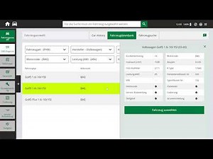 Fahrzeugauswahl beim Diagnosegerät mega macs 77 SDI von Hella Gutmann