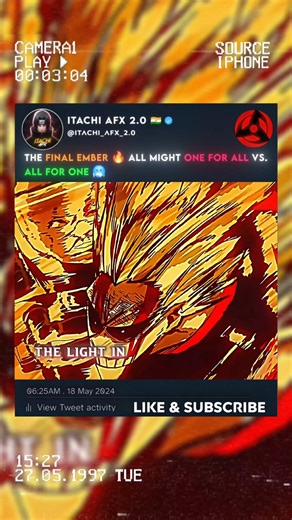 All Might vs. All For One: Final Battle ⚡️🔥 #myheroacademia #mhaedit #mha #allmight #anime