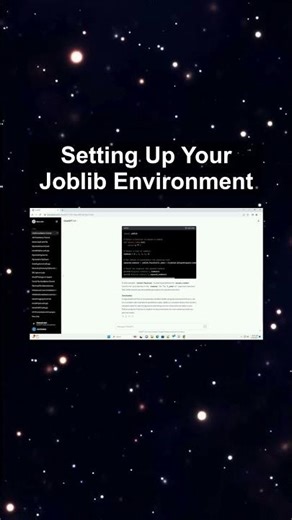 Setting Up Your Joblib Environment #ai #artificialintelligence #machinelearning #aiagent Setting