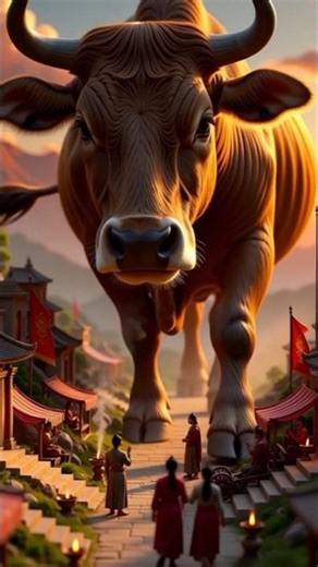 Magical Cows | Giant Magic Cow Story | Fantasy AI Video | MJ Hindi Story