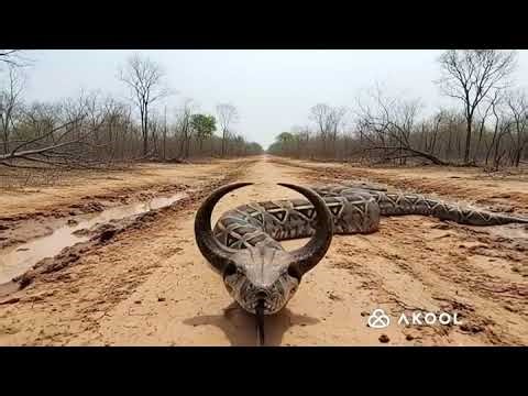 Ox-horned snake spotted in Rio🐉🐕😲
