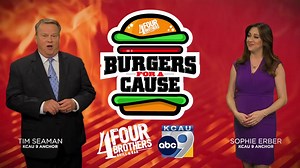 The weekend is almost here!!! Get it started off right by joining in on the Burgers for a Cause with Tim and Sophie!!! Don't miss your chance to try their burgers and help their causes!!!! Don't wait, they will be gone at end of August!!! | KCAU 9 News