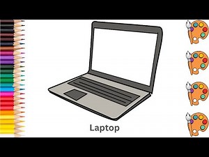 Laptop - Sketch Art and Paint | Step by step tutorial | Pencil to Palette