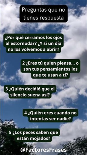 4 preguntas que no tienen respuesta... 🖤