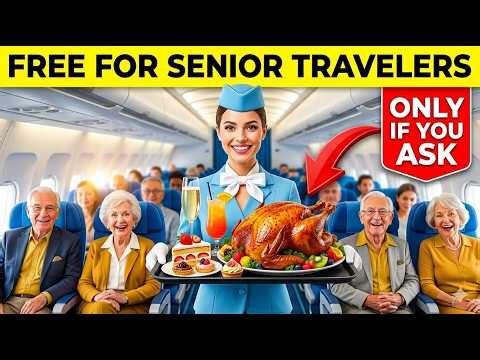 15 Secret Freebies for Seniors on Flights 2026 (Airlines Don’t Tell You This!)