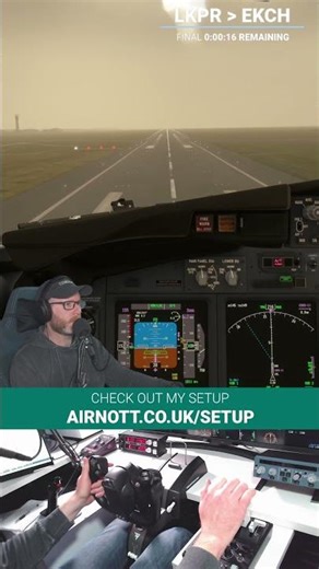 Low Visibility GREASER into Copenhagen #msfs #aviation #landing #msfs2024
