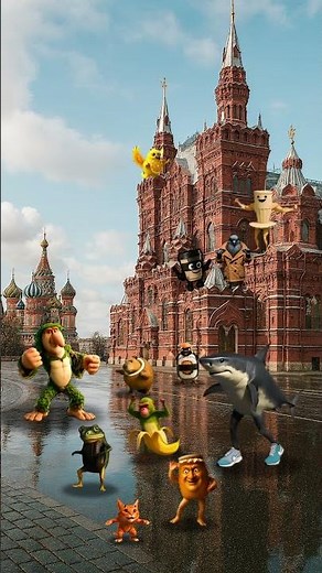 RU red square 🧍, Chicken Banana #brainrot #anomaly