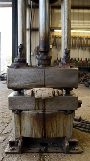 Sand Ball - Hydraulic Press #machine #satisfying #sand #usa