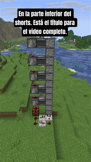 elevador de ítems #minecraft #minecrafttutorial #shorts #shortvideo