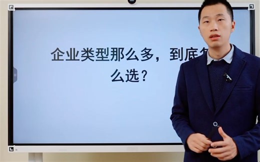 新手开公司，企业类型怎么选？