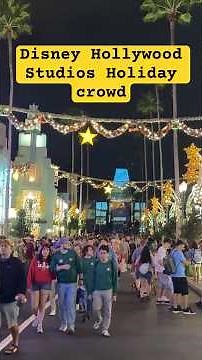 Disney Hollywood Studios holiday crowd and wait times. #disneyhollywoodstudios #disneyworld