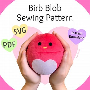 Buy Birb Blob Plushie Sewing Pattern (PDF, SVG) With Instructions- Small Round Bird Like a Ball Online in India - Etsy