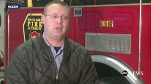 Firefighters Rescue Dog From Icy Lake