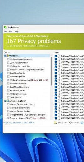 Wipe All Digital Tracks in 1 Click! Glary Utilities Tracks Eraser.mp4