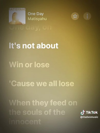 One Day Lyrics by Matisyahu - Full Song Experience