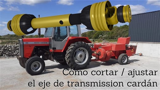 Cómo cortar / ajustar el eje de transmission cardán (toma de fuerza del tractor)